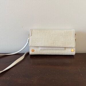 Hanmitt AJ White Leather Shoulder bag